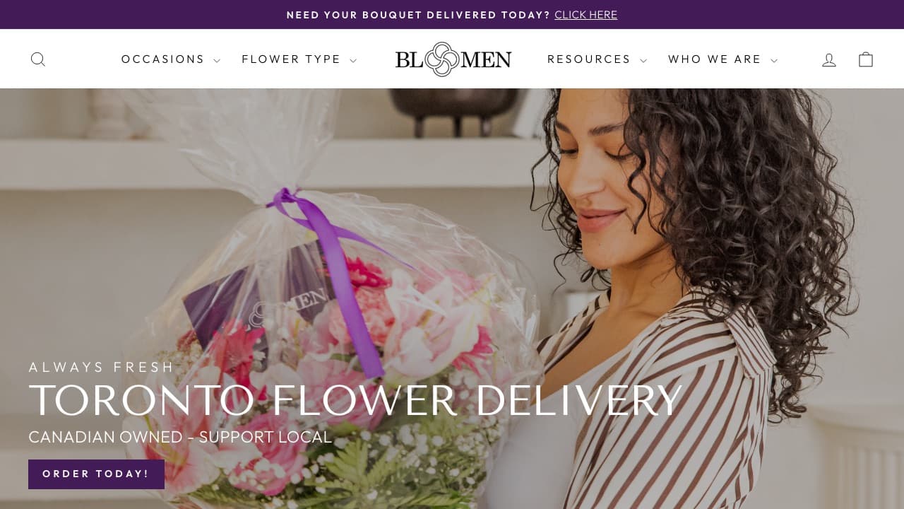 Bloomen website preview
