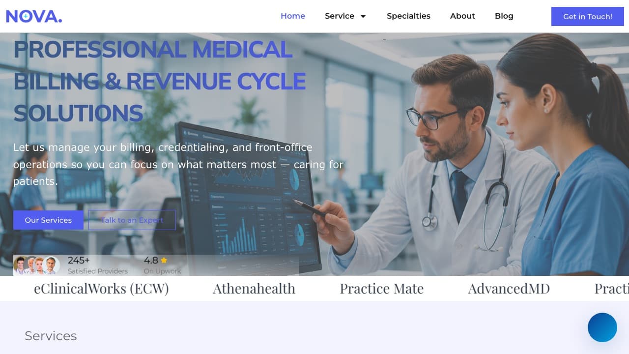 NOVA Revenue Solutions website preview