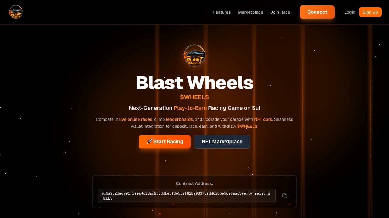 Blast Wheels website preview