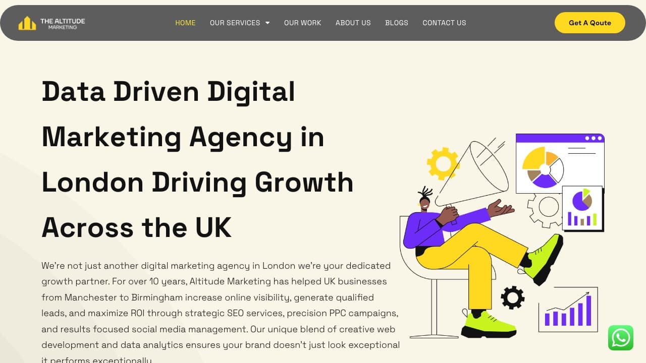 The Altitude Marketing website preview